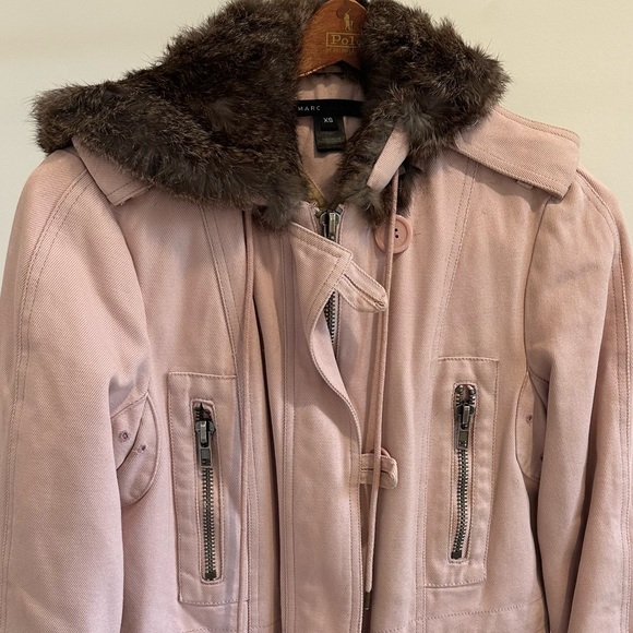 MARC JACOBS FUR HOOD COAT - Picture 3 of 10